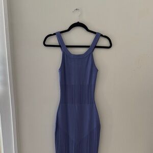 Fluer du Mar - Elegant Blue Sleeveless Coverup Dress